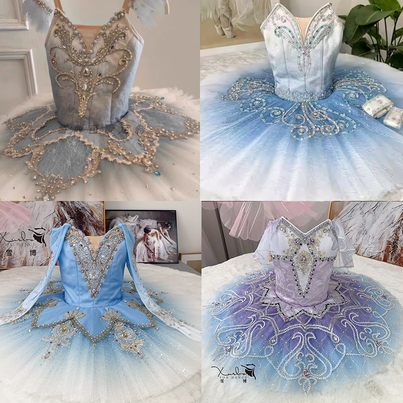 芭蕾舞蹈服定制裙表演服蓝鸟tutu