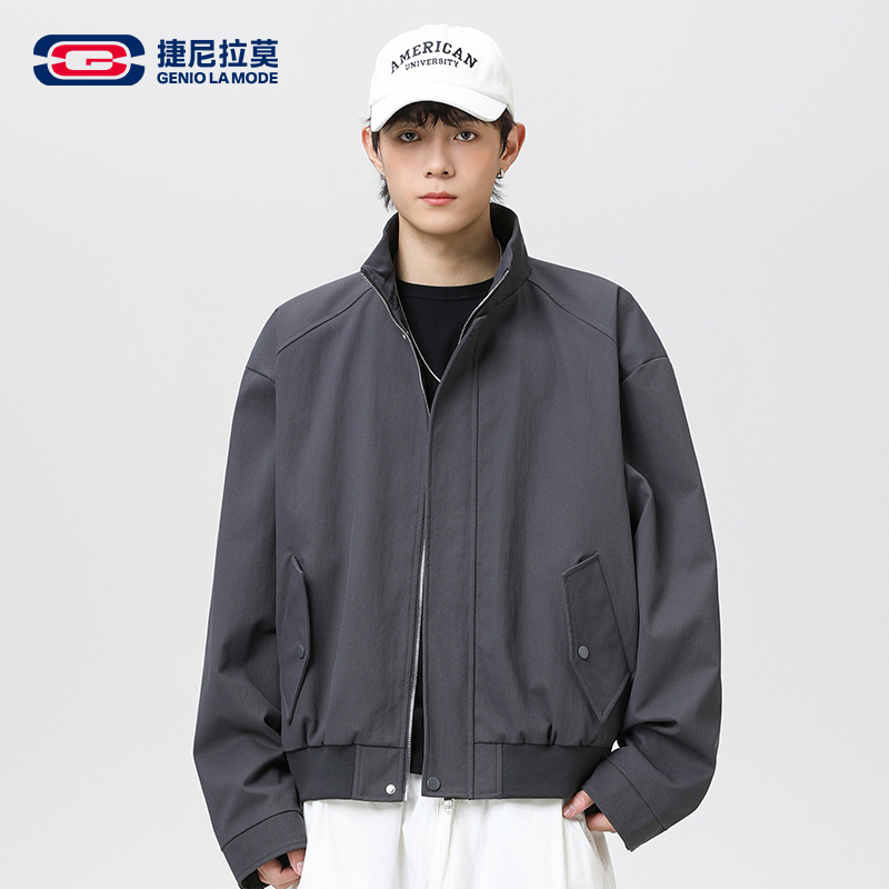 捷尼拉莫飞行夹克棉衣外套男冬季加厚工装棉袄宽松休闲棒球棉服男