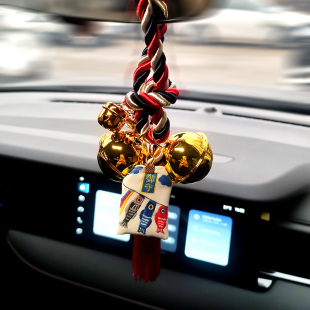jdm日系车内后视镜车挂车载挂件汽车挂件吊饰铃铛复古和风挂饰品
