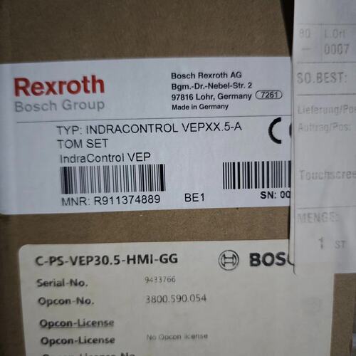 全新博世力士乐工业 自动化INDRACONTROL VEPX--议价商品