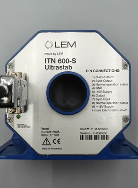 LEM ITN 600-S Ultrastab电流传感器，瑞--议价商品
