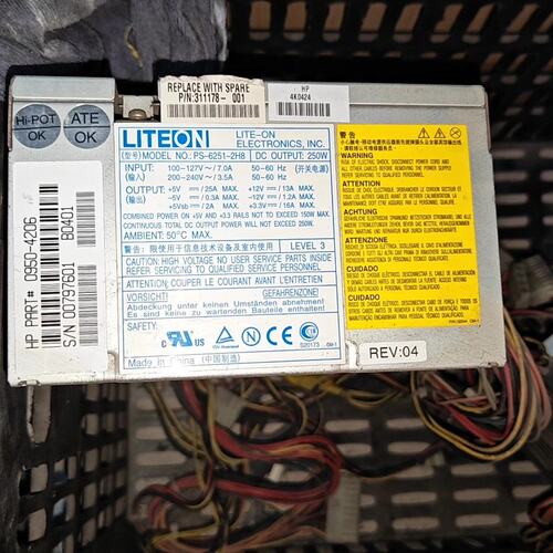 PS-6251-2H8 电源250W 二手正品 包好议价--议价商品