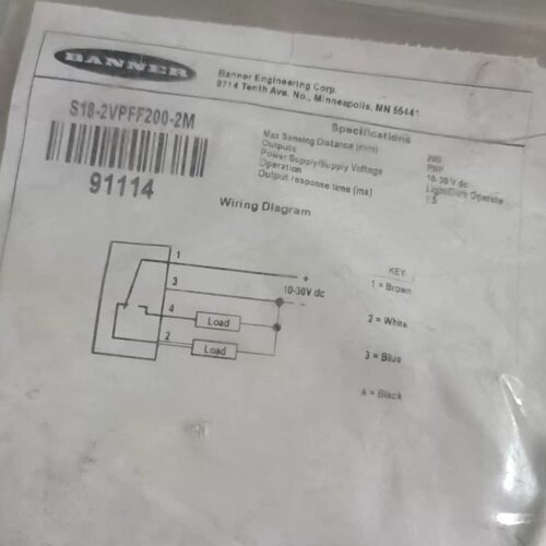 BANNER/美国邦纳正品：QS18-2VPFF200---议价商品
