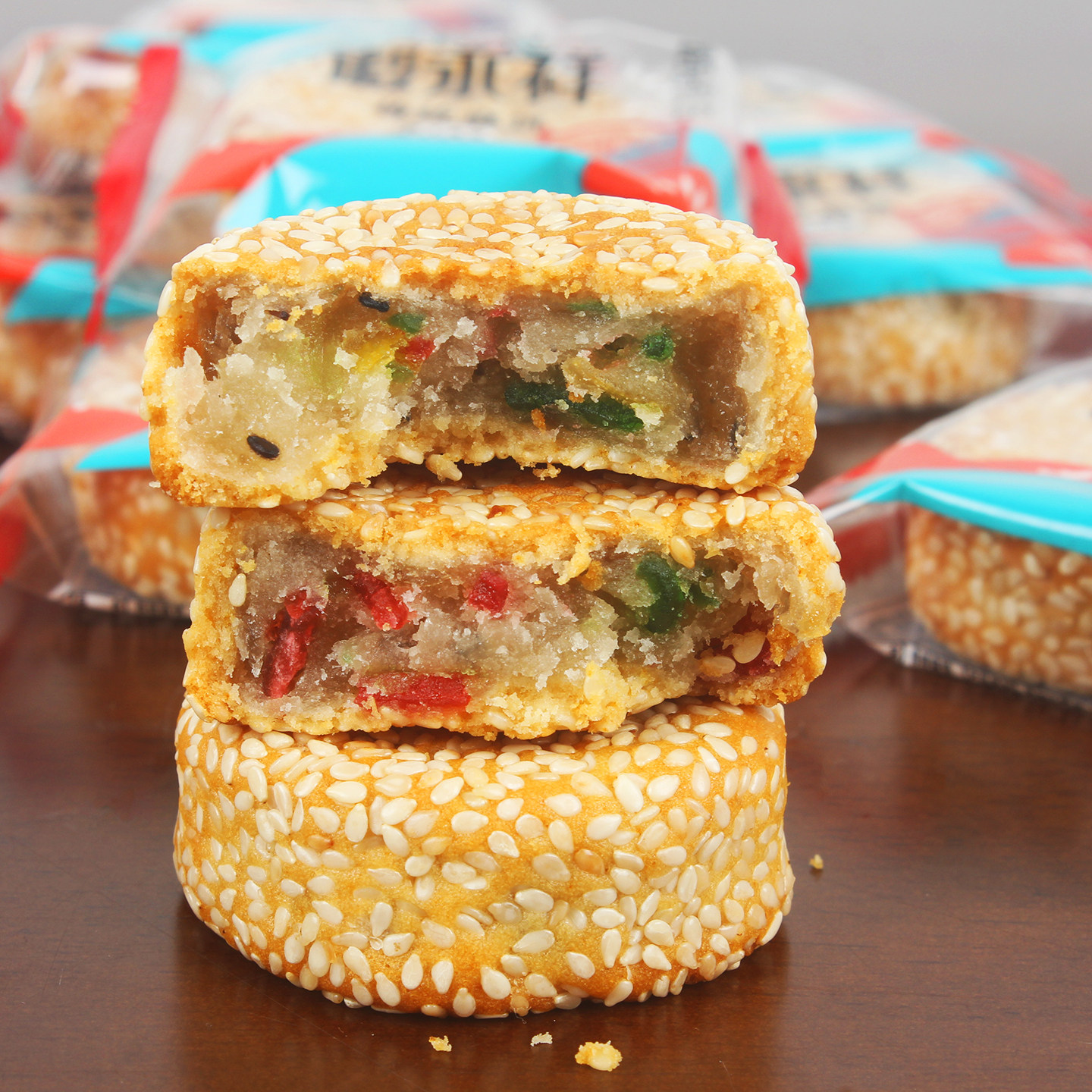 徽永祥小麻饼安徽合肥特产芝麻饼独立包装散装传统手工老式糕点心