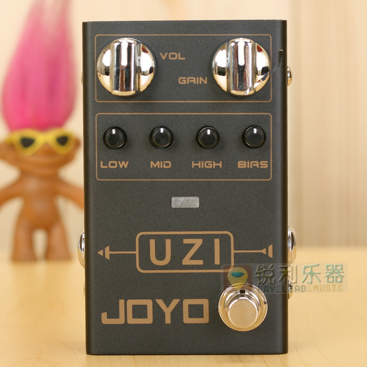 【joyo r-03 uzi】卓乐高增益重型失真效果器【锐利乐器】