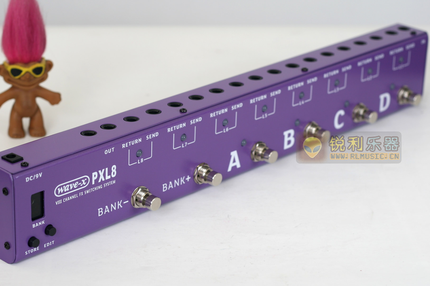 【Wave-X PXL8】Joyo效果器编组盒 八路编程单块Looper 控制器