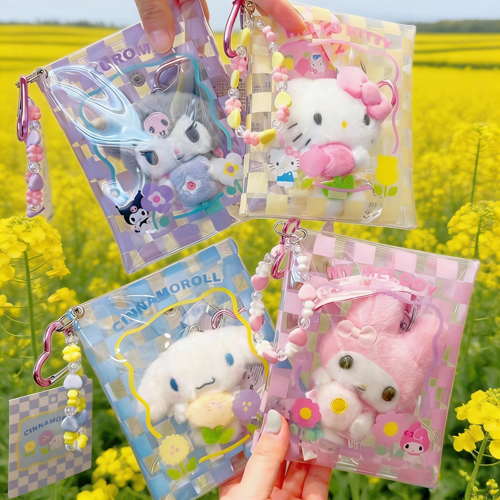 三丽鸥10cm15cm透明包防尘收纳包图片