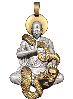 银居复古禅心风挂件吊坠