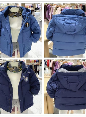 chris童装25冬季新款男童厚款羽绒服中大童休闲保暖外套羽绒服潮