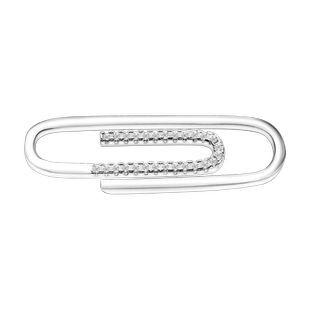 回形针吊坠发夹diy配件925纯银女气质小挂件制作耳坠耳饰连接器