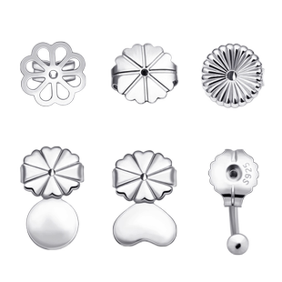 大耳钉辅助器支撑耳堵太重耳钉耳托防下垂外翻耳扣固定耳塞S925银