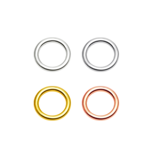 【闭口圈】925纯银配件手工diy材料串珠手链耳钩配饰闭口环银环圈