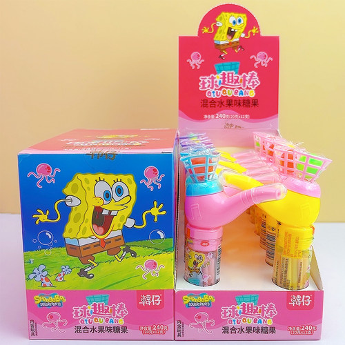 韩仔球趣棒混合水果味吸管糖
