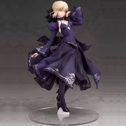 国产  命运之夜卑王黑塞巴 saber 黑色礼服 塞巴 模型手办摆件