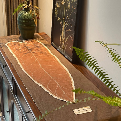 原创手工桌旗高端覆古电视柜长条桌布中式五斗柜餐柜盖布亚麻