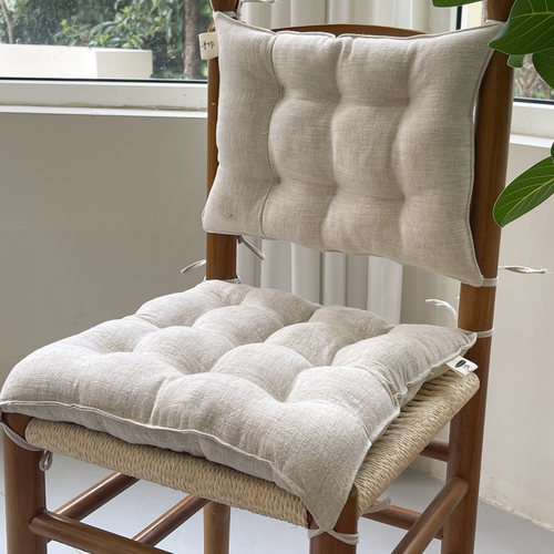 真彩苎麻日式中式透气坐垫