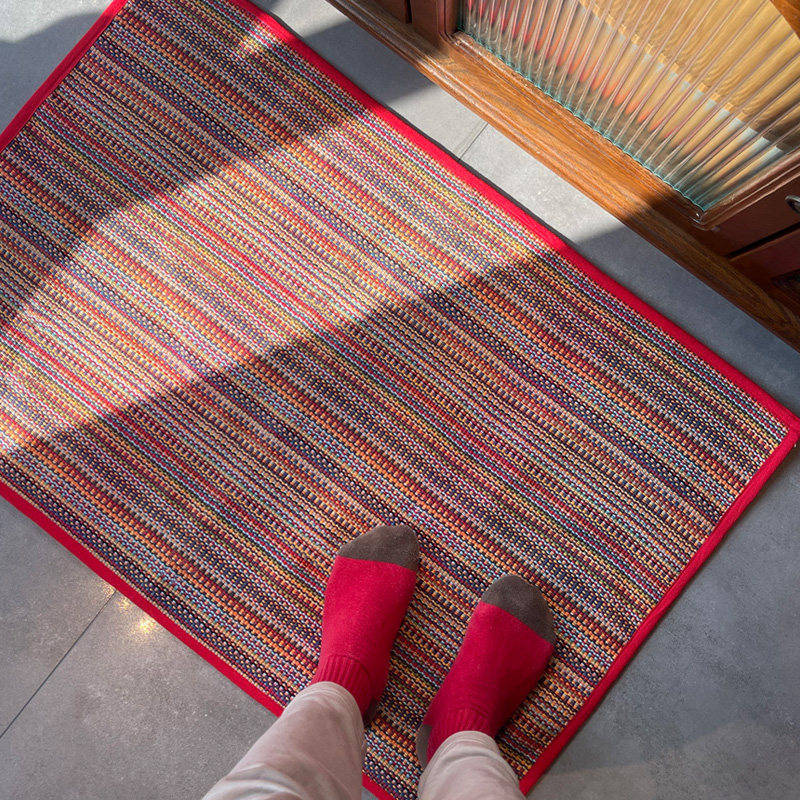 棉线编织浴室吸水地垫卫生间脚垫吸水垫卧室门口防滑垫子卫浴门垫,居家布艺,家用脚垫,淘宝优惠券,粉丝福利购,淘宝优惠卷