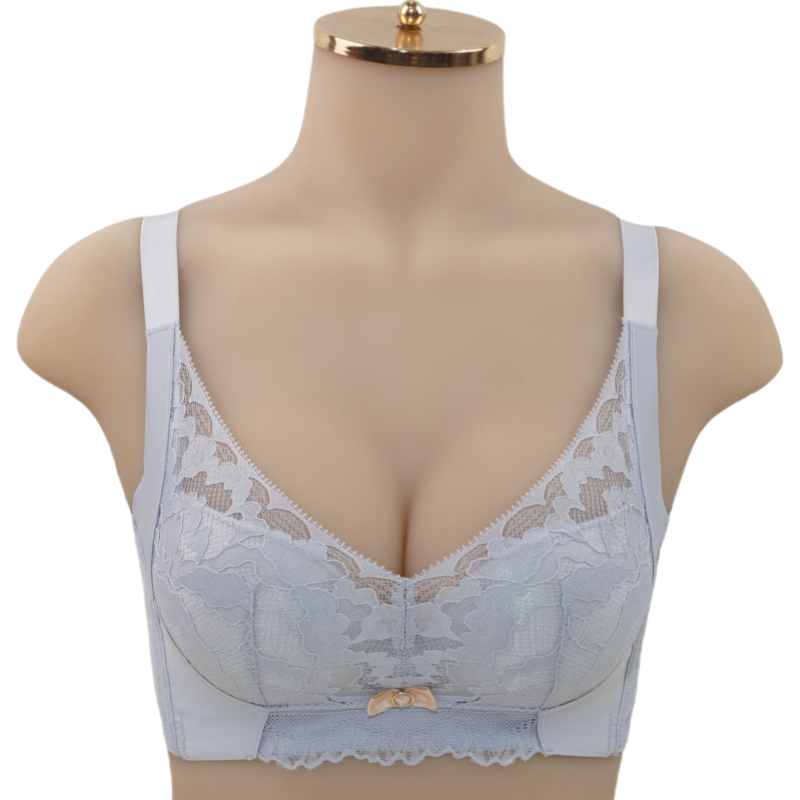 六月玫瑰氧塑文胸无钢圈AB加厚小胸显大聚拢收副乳调整型内衣8305