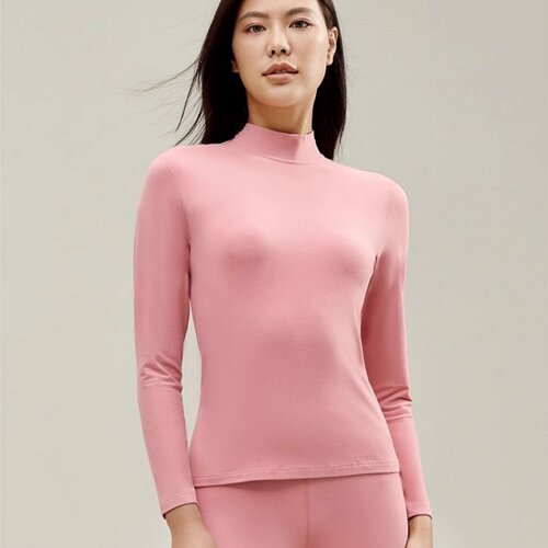 兄华女士秋冬中领内衣打底保暖新疆舒服棉弹力秋衣秋裤套装51162