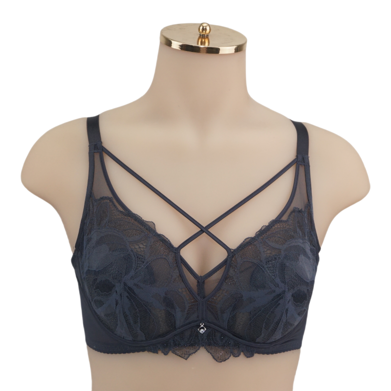 水晶杯文胸奥丽侬棉单层透气性感