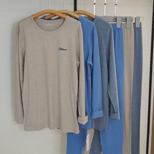 圆领少男女大童学生保暖内衣5071 薄款 兄华儿童青少年秋衣秋裤 套装