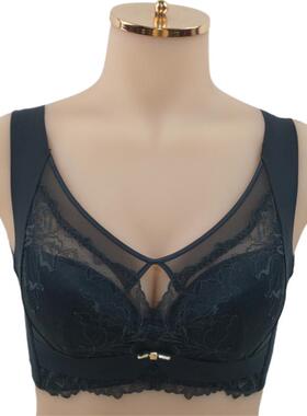 奥丽侬背心式文胸软钢圈四排扣BC大胸显小薄款上托防下垂OTW9599