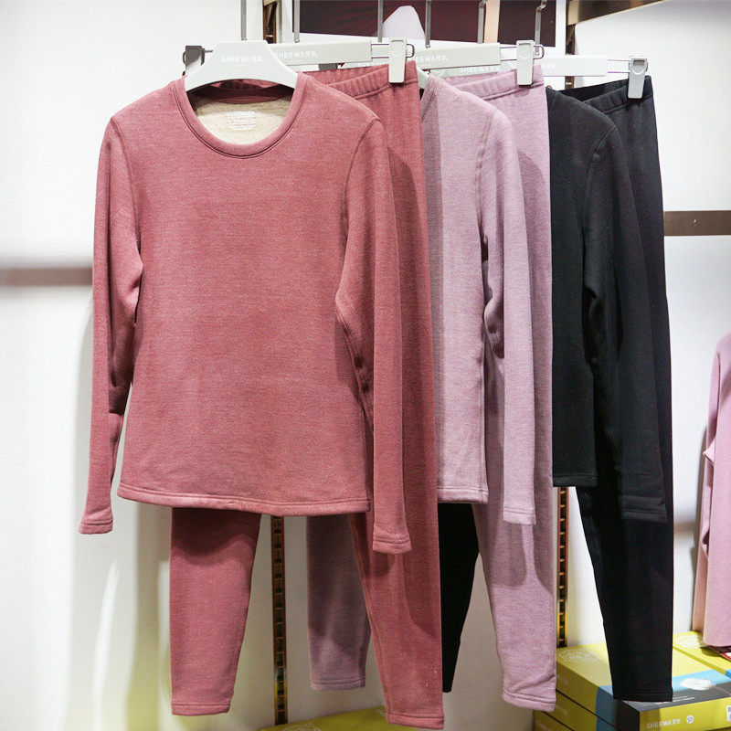 倍暖兄华保暖内衣女加绒加厚温泉养肤蚕丝羊毛秋衣秋裤套装58178,女士内衣/男士内衣/家居服,保暖套装,淘宝优惠券,粉丝福利购,淘宝优惠卷