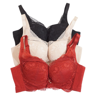 奥丽侬文胸中厚精油杯软钢圈聚拢上托收副乳调整型内衣OTW9583