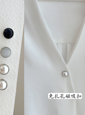 磁吸扣胸针仿珍珠无痕防走光