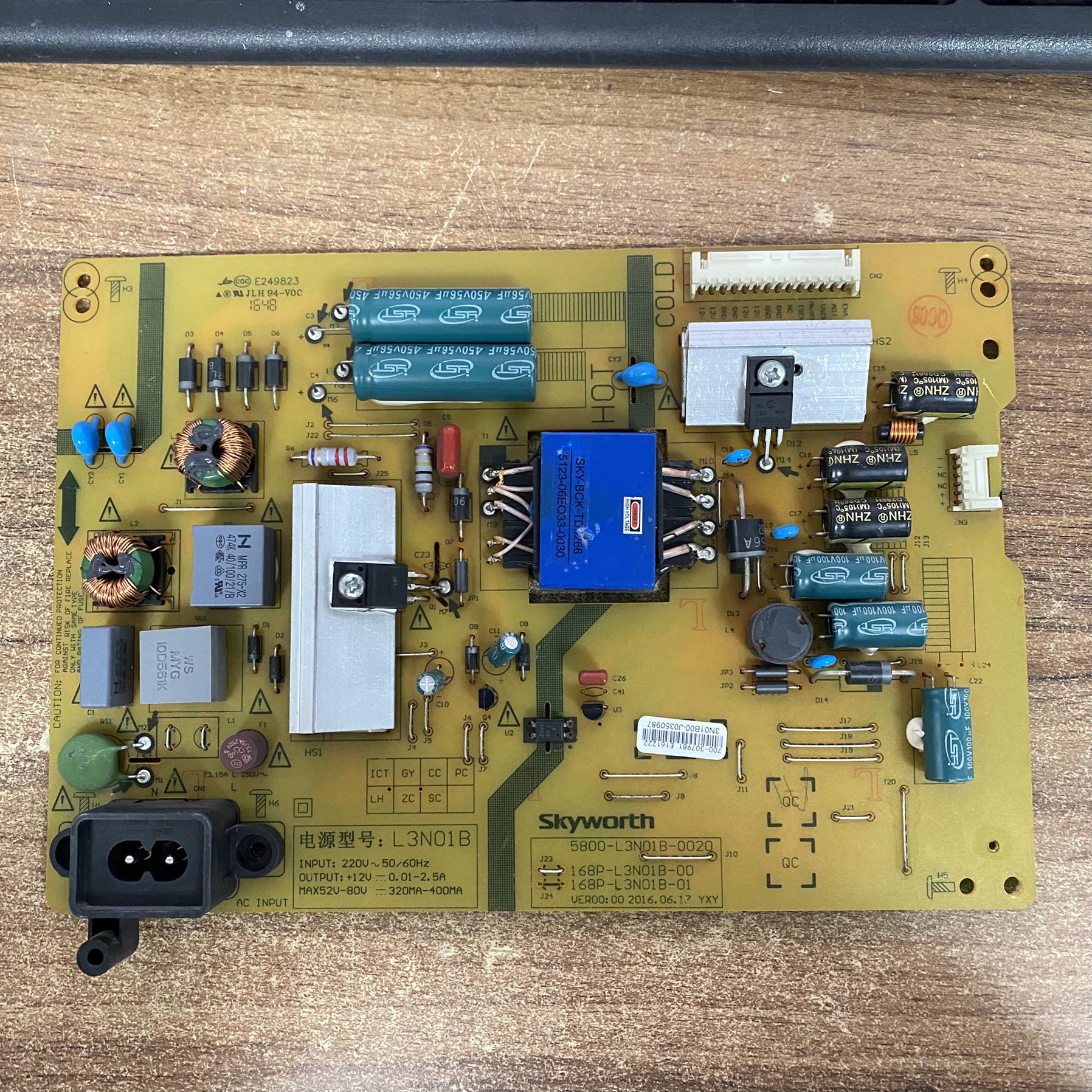 创维43G6电视电源板5800-L3N01B