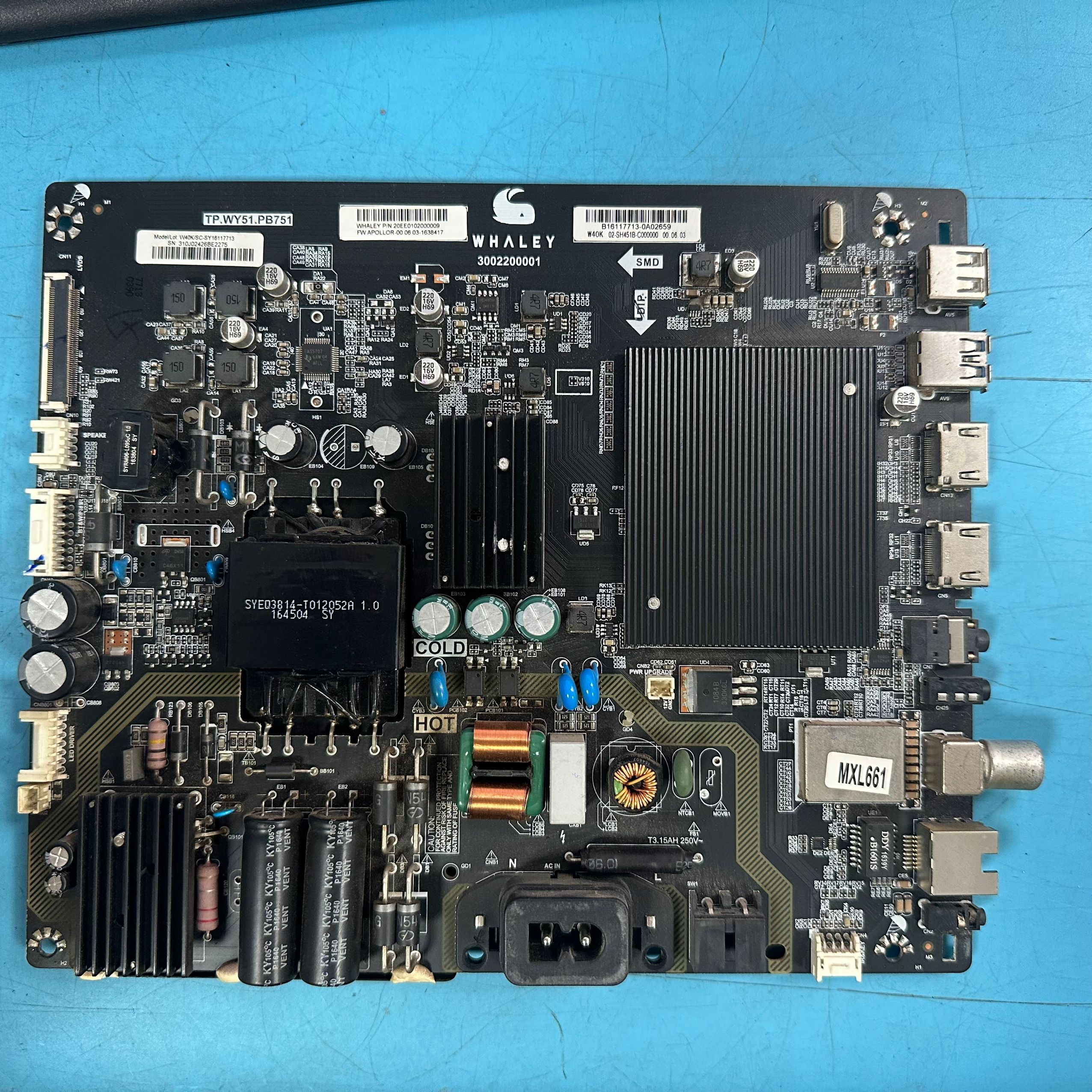 微鲸W40F主板TP.WY51.PB751