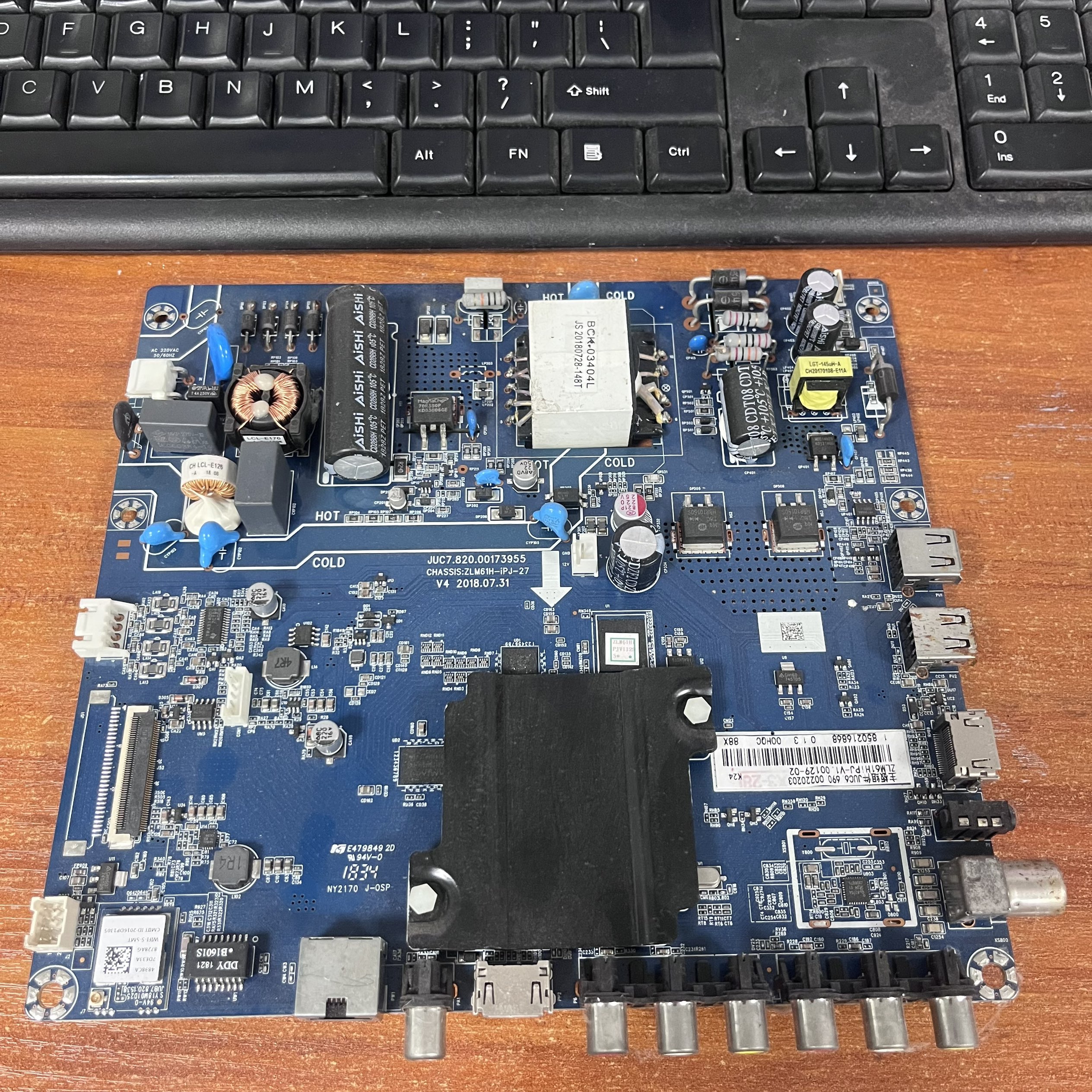 原装长虹55D3700i主板JUC7.820