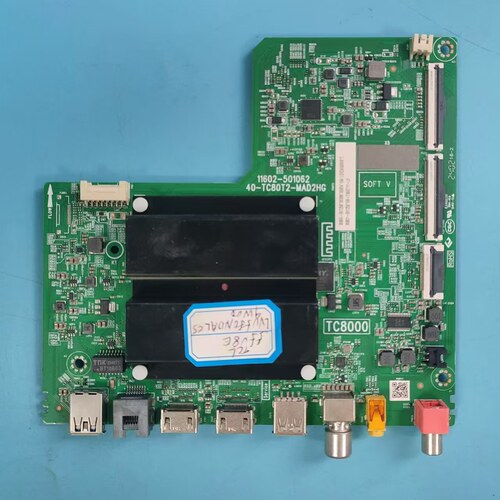 原装TCL55V8E主板实物图