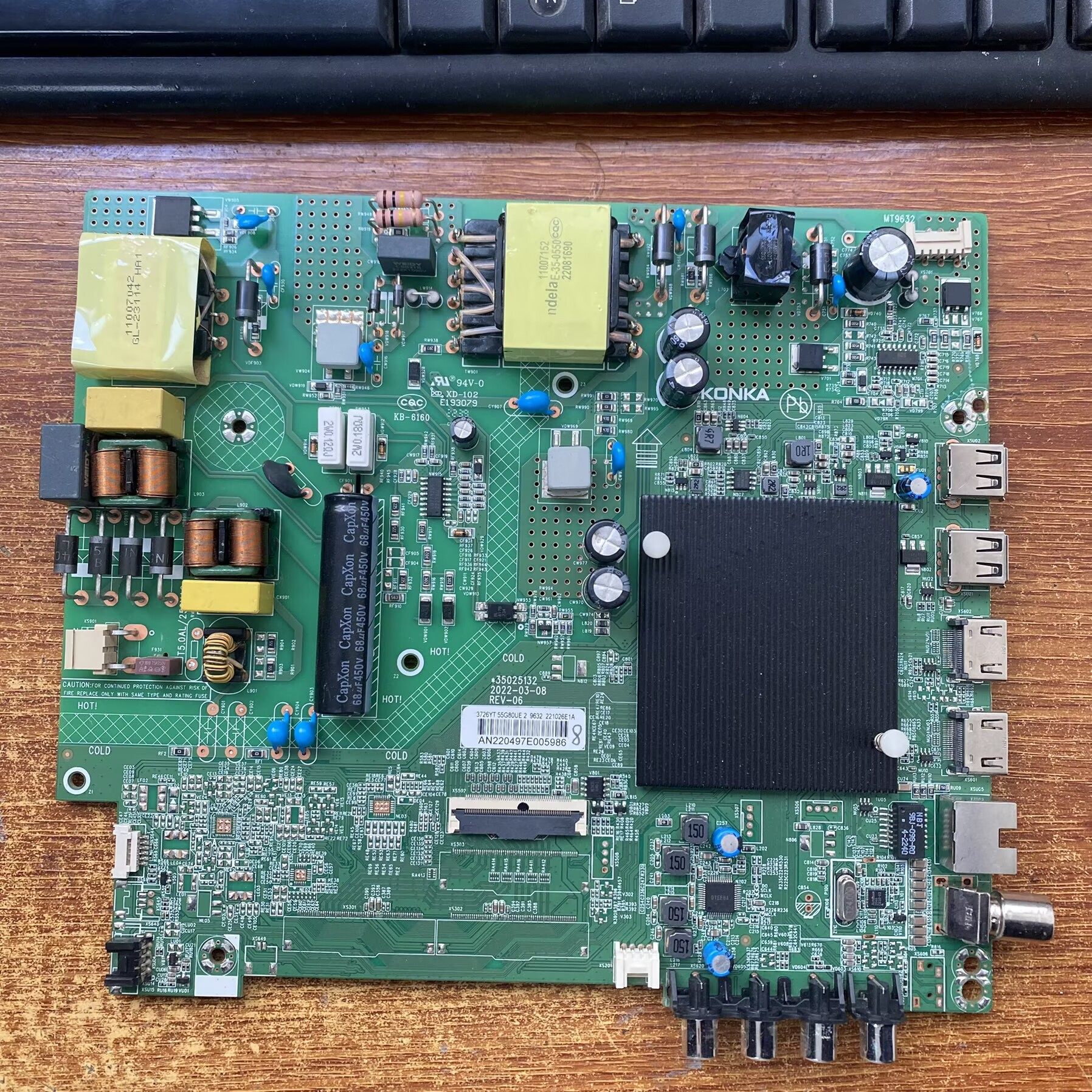康佳LED55G80UE电视主板3502513