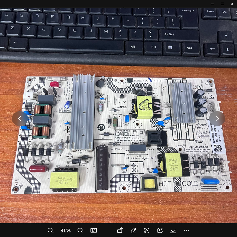 拆机原装小米L65M7-EA电源板