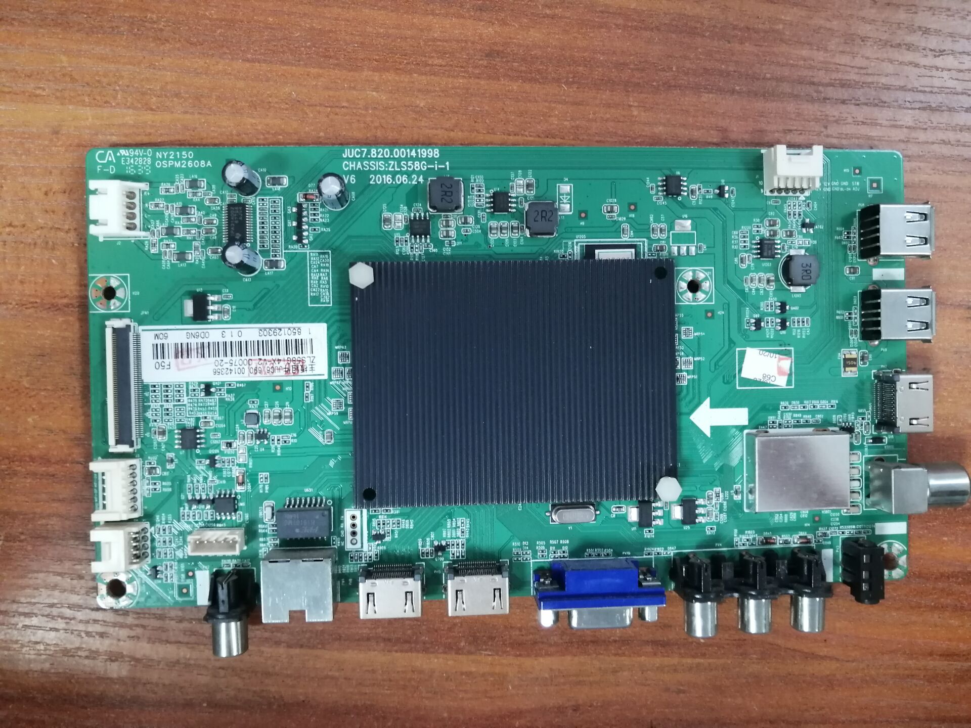 AA原装长虹55A1U主板JUC7.820.00141998屏C550U16-E2-A现货实物图