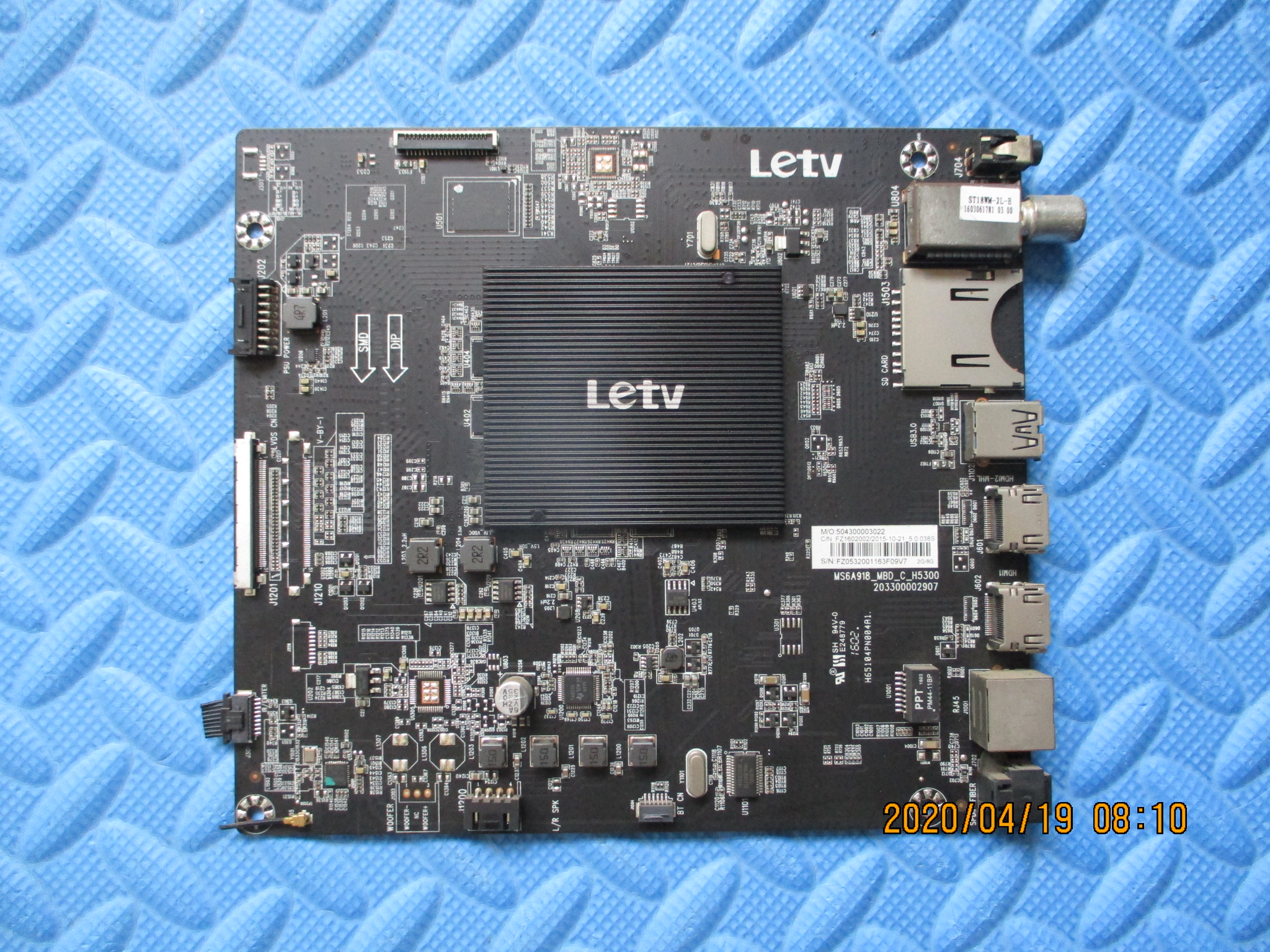 乐视主板MS6A918-MBD-C-H5300