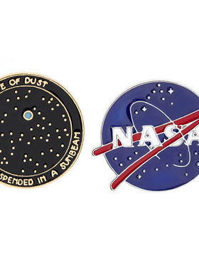 亚马逊美国航空航天局标志星空宇宙Suspended爆款徽章NASA胸针