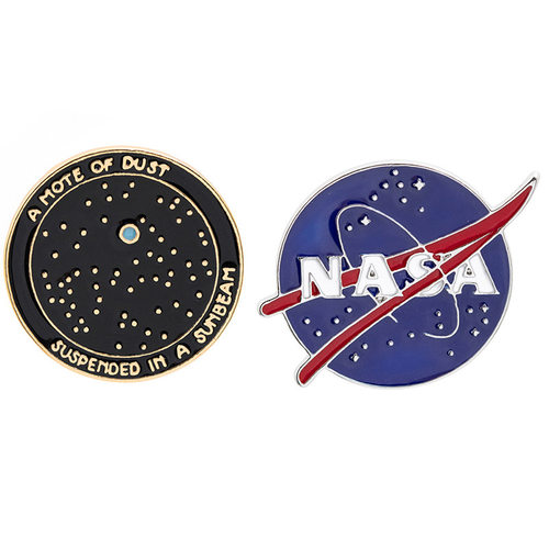 亚马逊美国航空航天局标志星空宇宙Suspended爆款徽章NASA胸针