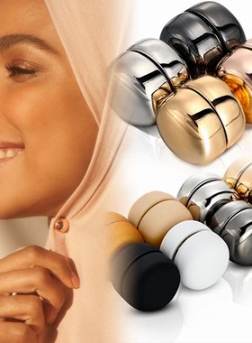 热卖亚马逊磁铁扣固定强磁丝巾Top磁铁围巾扣胸针夹盖头别针