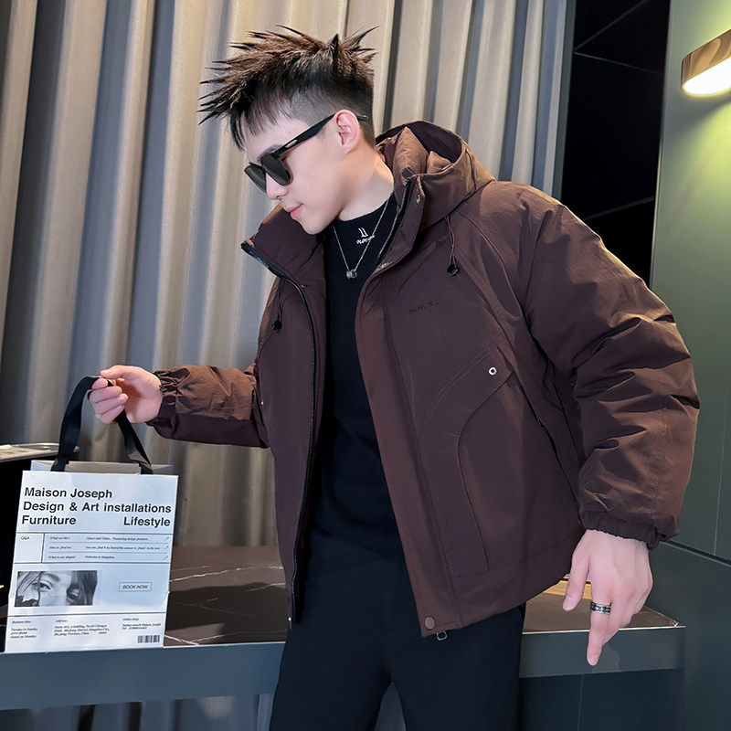 新款大棉衣冬季潮牌棉袄男社会小伙版型工装外套袄子