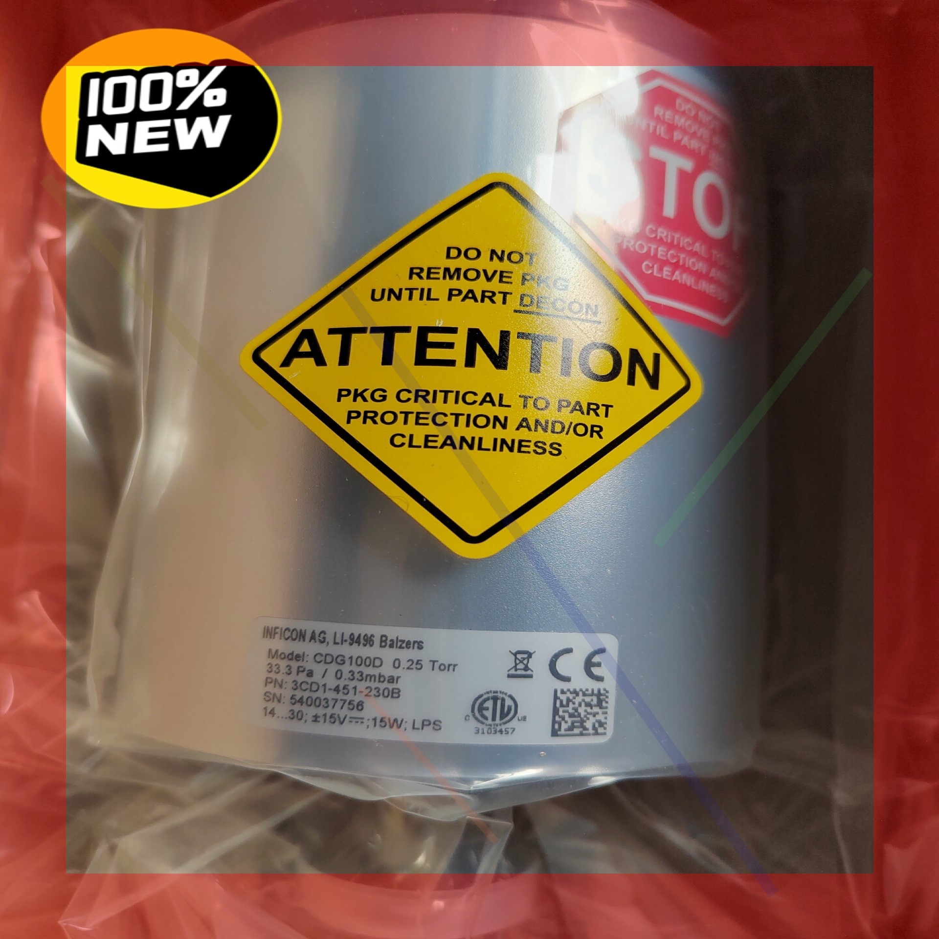 询价!全新原装 INFICON CDG100D电容膜片真空计