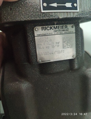 议价！rickmeier 330534-9  R35/63 FL-Z-DB6-W-SAE2-R-SO油泵