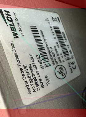 询价!welch耐腐蚀防化学隔膜泵600054 414943  VLFT71/4B-11