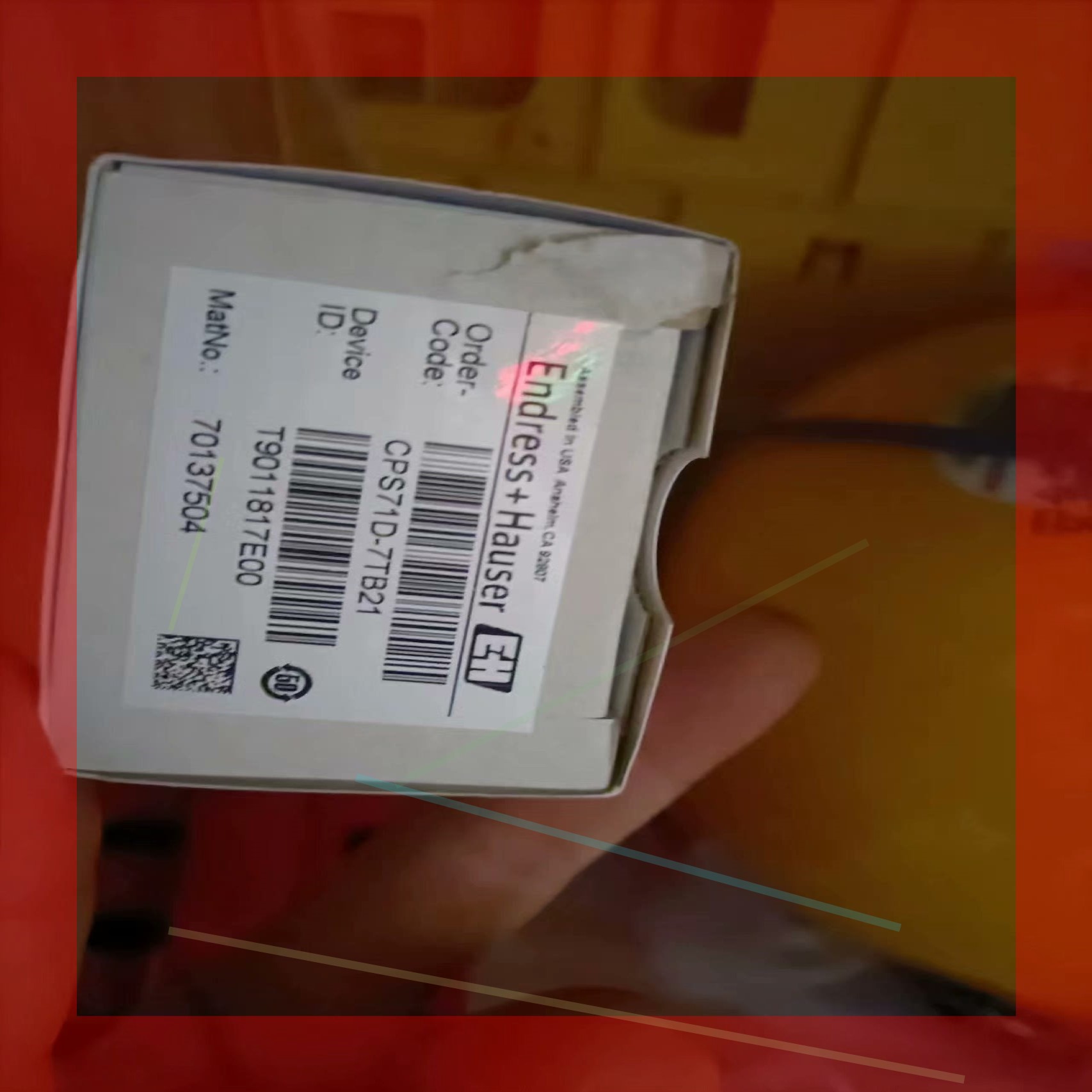 询价!全新E+H   PH电极CPS71D-7TB21,全新包装资料