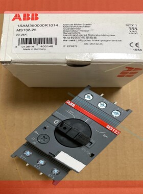 询价!ABB电动机断路器MS132-25正品原装全新1SAM350000R1014