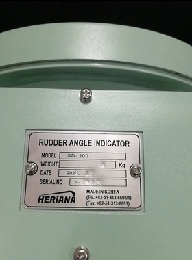 Rudder angle indicate，舵角指示器SD-200
