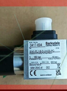 询价！barksdale 0417-694 8141-PL1-B-D-LH-ES-PC-5