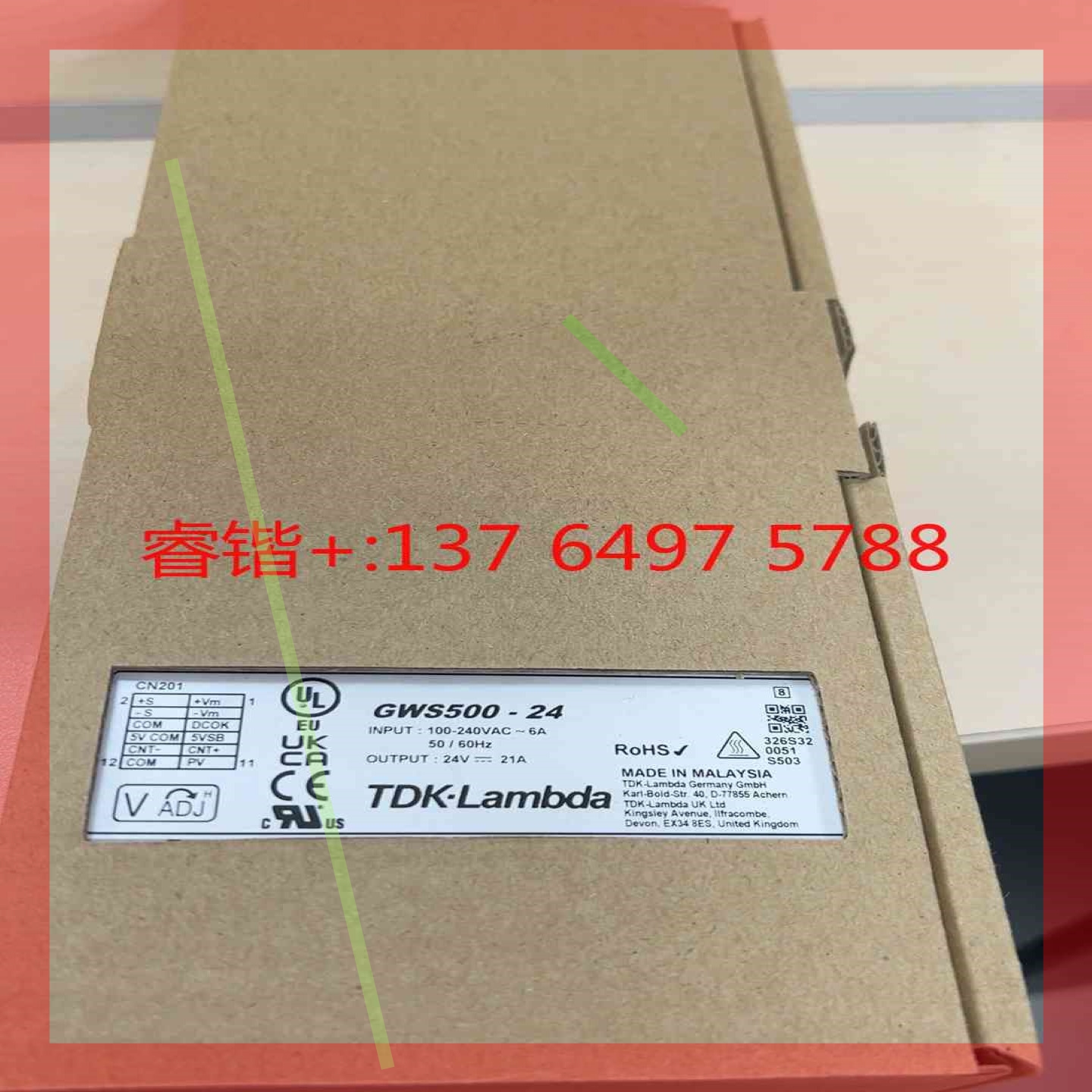 询价!TDK-Lambda电源,全新原装GWS500-24
