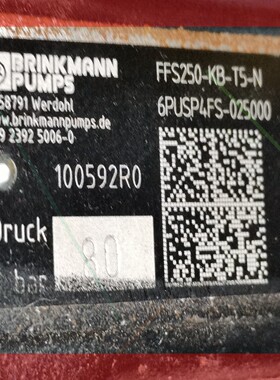 询价!德国布曼brinkmann  6PUSP4FS-025000